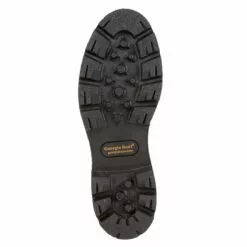 Georgia Homeland Mens Brown Leather Steel Toe W/P Welly Work Boots -Boots Sales Shop G111 outsole square