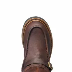 Georgia Mens Copper Kettle Leather Wellington Waterproof Work Boots -Boots Sales Shop G4124 birdseye square