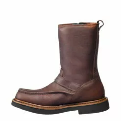 Georgia Mens Copper Kettle Leather Wellington Waterproof Work Boots -Boots Sales Shop G4124 instep profile square