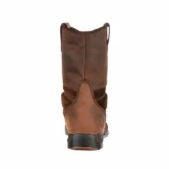 Georgia Mens Brown Leather Athens WP Wellington Work Boots -Boots Sales Shop G4403 back