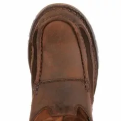 Georgia Mens Brown Leather Athens WP Wellington Work Boots -Boots Sales Shop G4403 birdseye