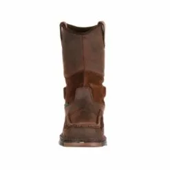 Georgia Mens Brown Leather Athens WP Wellington Work Boots -Boots Sales Shop G4403 front square