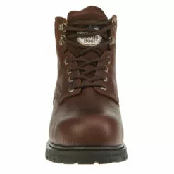 Georgia Oiler Mens Brown Leather Steel Toe Waterproof Work Boots -Boots Sales Shop G6174 front square