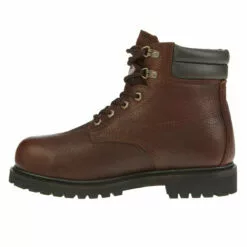 Georgia Oiler Mens Brown Leather Steel Toe Waterproof Work Boots -Boots Sales Shop G6174 profile instep square