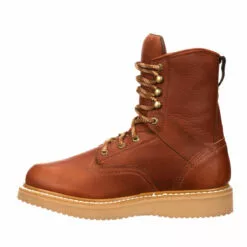 Georgia Mens Barracuda Gold Leather SPR OR Work Boots -Boots Sales Shop G8152 instep profile