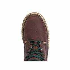 Georgia Giant Mens Soggy Brown Leather Comfort Lace Up Work Boots -Boots Sales Shop G8274 birdseye square