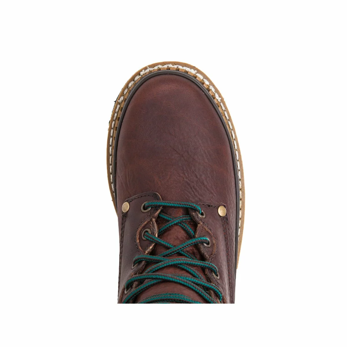 Georgia Giant Mens Soggy Brown Leather Safety Toe 8in Work Boots 5 Georgia Giant Mens Soggy Brown Leather Safety Toe 8in Work Boots - Image 3