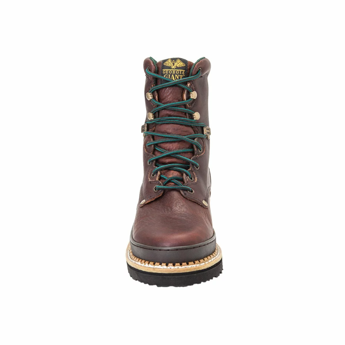 Georgia Giant Mens Soggy Brown Leather Safety Toe 8in Work Boots 6 Georgia Giant Mens Soggy Brown Leather Safety Toe 8in Work Boots - Image 4