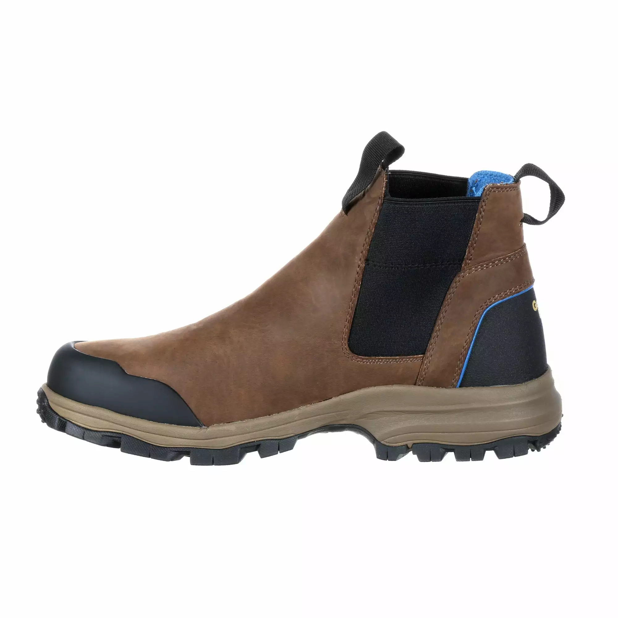 Georgia Mens Dark Brown Leather Chelsea WP Work Boots 7 Georgia Mens Dark Brown Leather Chelsea WP Work Boots - Image 5