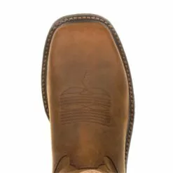 Georgia Mens Brown Leather CarboTec Pullon AT Work Boots 11 Georgia Mens Brown Leather CarboTec Pullon AT Work Boots -Boots Sales Shop GB00224 birdseye