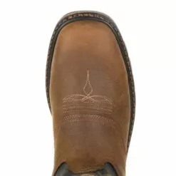 Georgia Mens Black/Brown Leather CarboTec WP Work Boots -Boots Sales Shop GB00266 birdseye