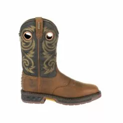 Georgia Mens Black/Brown Leather CarboTec WP Work Boots -Boots Sales Shop GB00266 profile