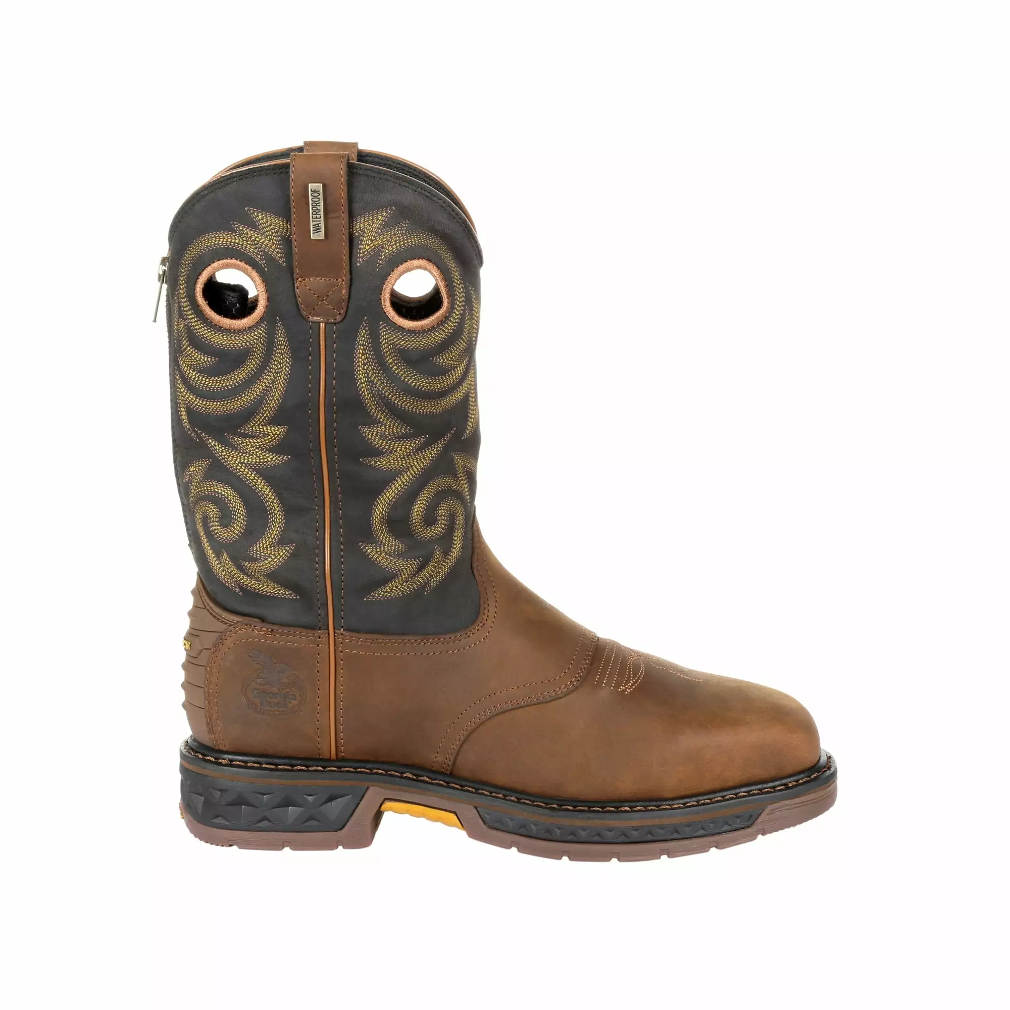 Georgia Mens Black/Brown Leather CarboTec WP ST Work Boots 9 Georgia Mens Black/Brown Leather CarboTec WP ST Work Boots - Image 7