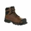 Georgia Mens Black/Brown Leather Rumbler CT WP Work Boots -Boots Sales Shop GB00284