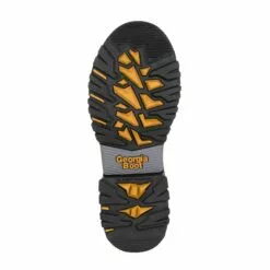 Georgia Mens Black/Brown Leather Rumbler CT WP Work Boots -Boots Sales Shop GB00284 outsole