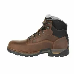 Georgia Mens Brown Leather Eagle One WP Work Boots 13 Georgia Mens Brown Leather Eagle One WP Work Boots -Boots Sales Shop GB00312 instep profile