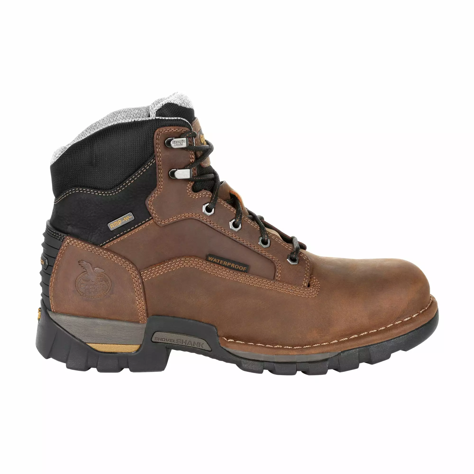 Georgia Mens Brown Leather Eagle One WP Work Boots 9 Georgia Mens Brown Leather Eagle One WP Work Boots - Image 7