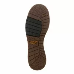 Georgia Mens Brown Leather Amp LT Wedge Chelsea Work Boots -Boots Sales Shop GB00346 outsole