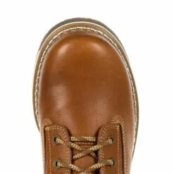 Georgia Mens Tan Leather Amp LT Wedge Work Boots -Boots Sales Shop GB00347 birdseye