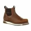 Georgia Mens Brown Leather Wedge WP Chelsea Work Boots -Boots Sales Shop GB00352