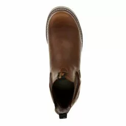 Georgia Mens Brown Leather Wedge WP Chelsea Work Boots -Boots Sales Shop GB00352 birdseye