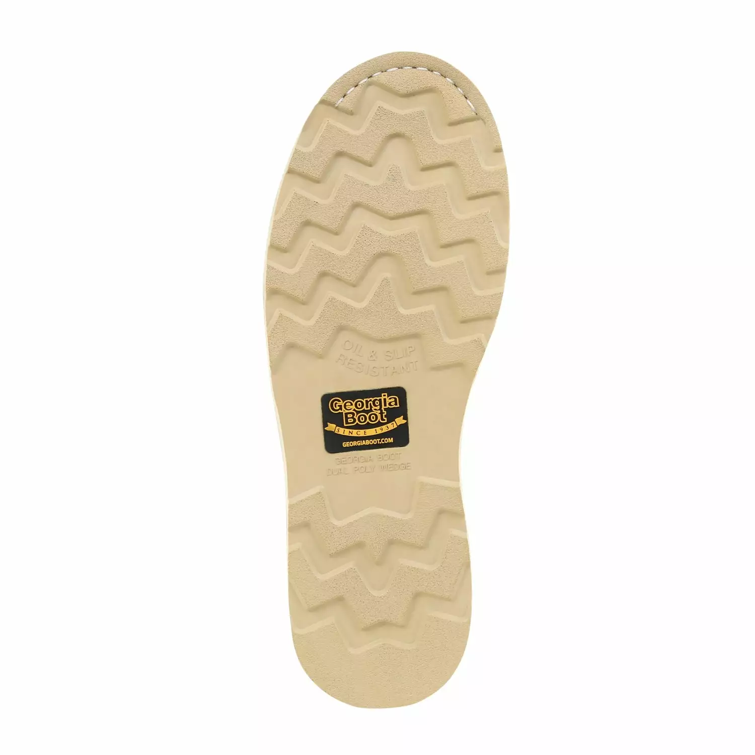 Georgia Mens Brown Leather USA Wedge Moc Toe Work Boots 8 Georgia Mens Brown Leather USA Wedge Moc Toe Work Boots - Image 6