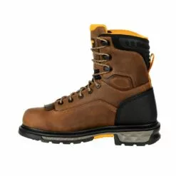 Georgia Mens Black/Brown Leather CarboTec WP LTX Work Boots -Boots Sales Shop GB00392 instep profile