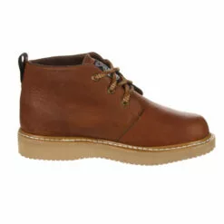 Georgia Mens Barracuda Gold Leather SPR Wedge Chukka Work Boots -Boots Sales Shop GB1222 instep profile