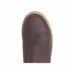 Georgia Mens Soggy Brown Leather Romeo Work Loafers Slip-On Boots -Boots Sales Shop GR274 birdseye square