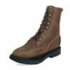 Justin Mens Bark Leather Work Boots Kiltie Lace-Up Double Comfort -Boots Sales Shop JOW 760 L
