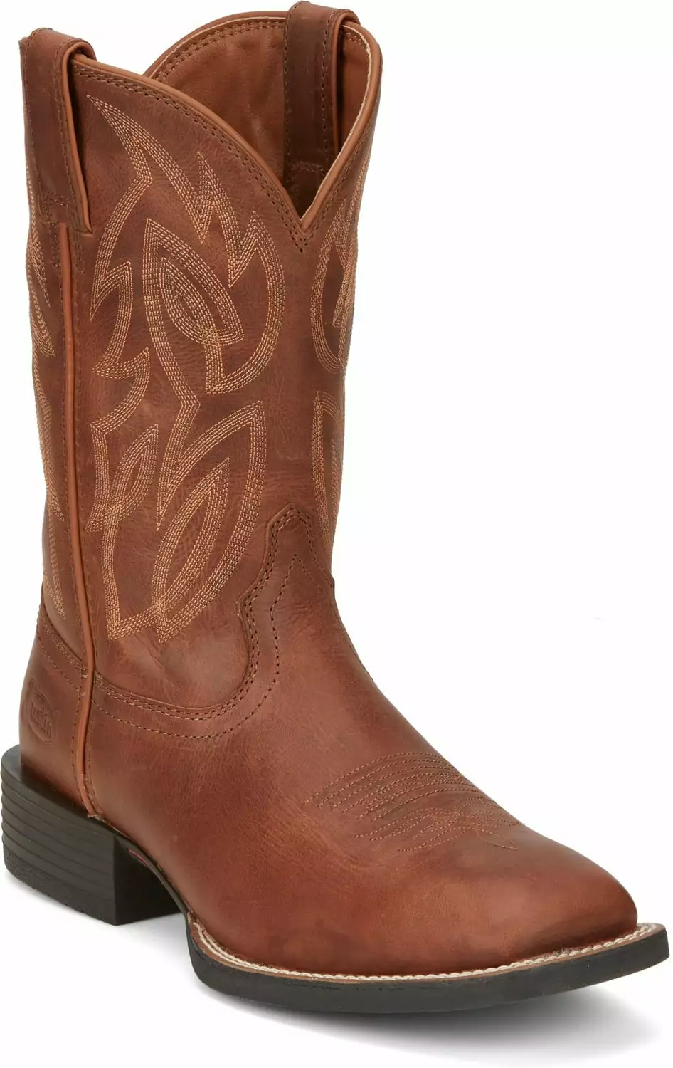 Justin 11in Pull-On Mens Hazel Brown Canter Leather Work Boots 3 Justin 11in Pull-On Mens Hazel Brown Canter Leather Work Boots