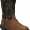 Justin 11in CT Mens Tan Stampede Rush Leather Work Boots -Boots Sales Shop JST 001 WK4337
