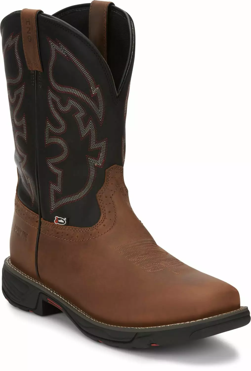 Justin 11in CT Mens Tan Stampede Rush Leather Work Boots 3 Justin 11in CT Mens Tan Stampede Rush Leather Work Boots