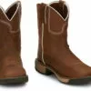 Justin 8in WP Womens Cedar Brown Rush Leather Work Boots 2 Justin 8in WP Womens Cedar Brown Rush Leather Work Boots -Boots Sales Shop JST 002 SE4359