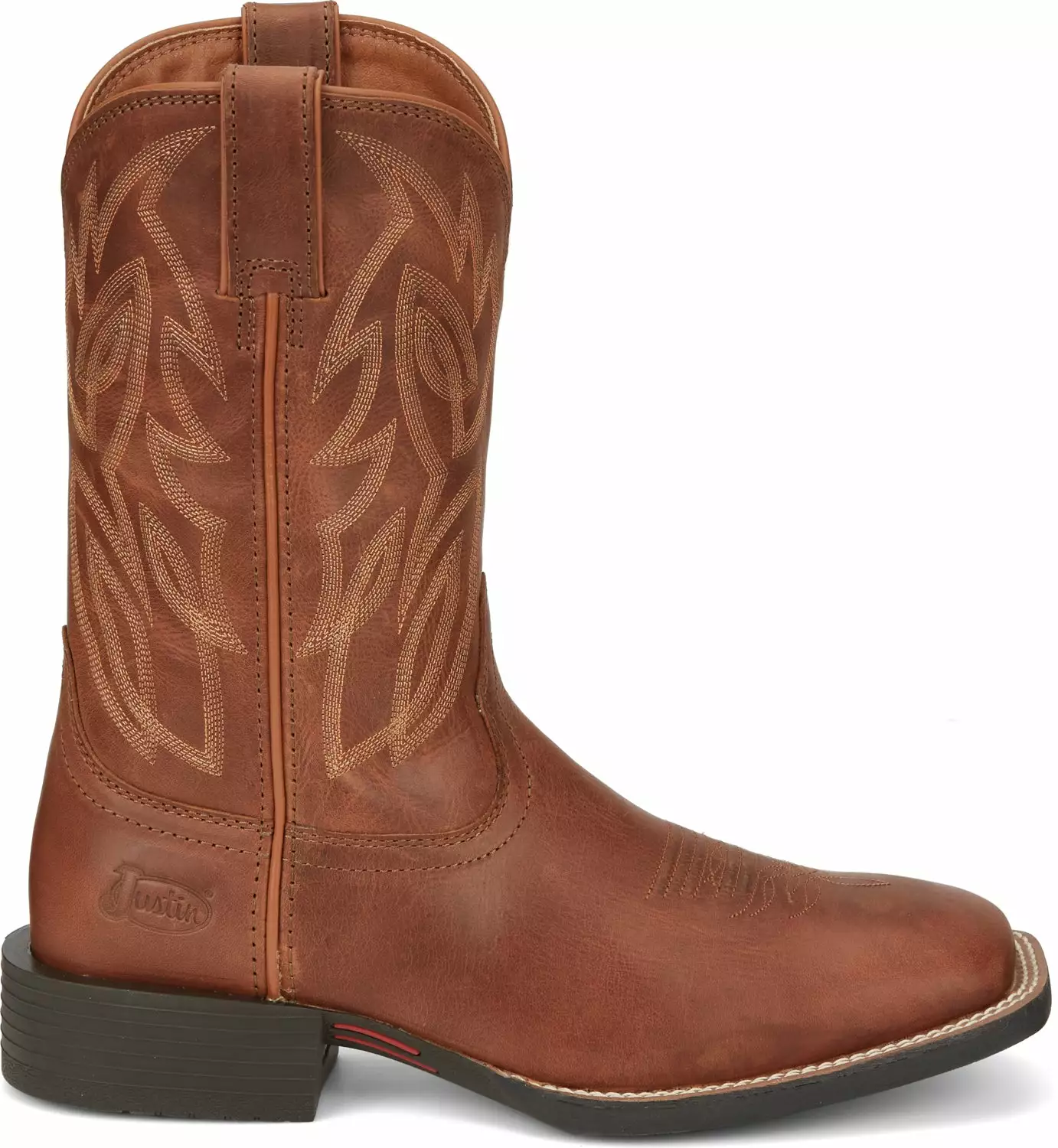 Justin 11in Pull-On Mens Hazel Brown Canter Leather Work Boots 5 Justin 11in Pull-On Mens Hazel Brown Canter Leather Work Boots - Image 3