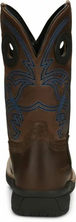 Justin 11in WP CT Mens Toffee Brown NiTREAD Leather Work Boots 11 Justin 11in WP CT Mens Toffee Brown NiTREAD Leather Work Boots -Boots Sales Shop JST 006 CR3204