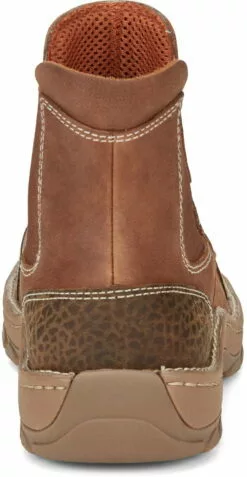 Justin 6in EH Mocc Mens Barley Brown Channing Leather Work Boots -Boots Sales Shop JST 006 SE254