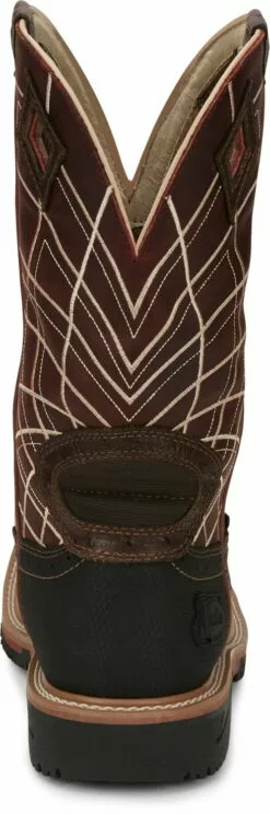 Justin Ostrich Print Mens Rust Derrickman Leather Work Boots -Boots Sales Shop JST 006 SE4834 52164cf9 ebd8 45fd 9323 ff87f5f653b4