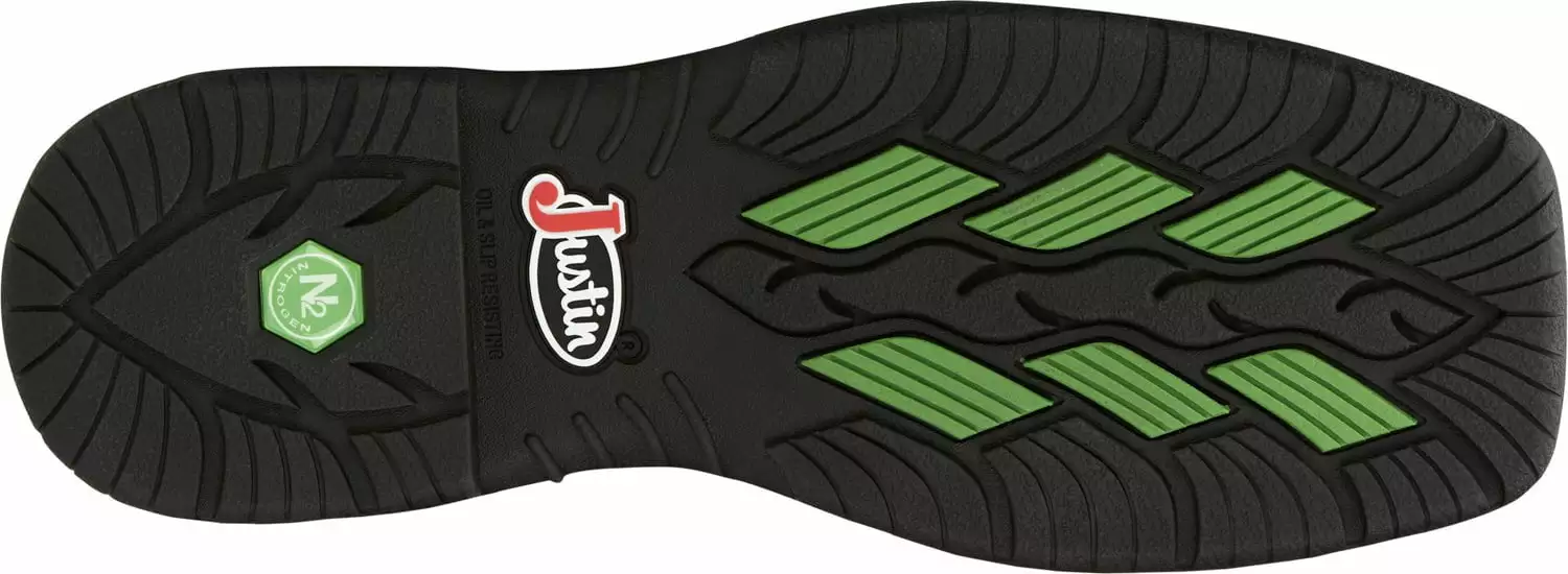 Justin 11in WP CT Mens Toffee Brown NiTREAD Leather Work Boots 6 Justin 11in WP CT Mens Toffee Brown NiTREAD Leather Work Boots - Image 4