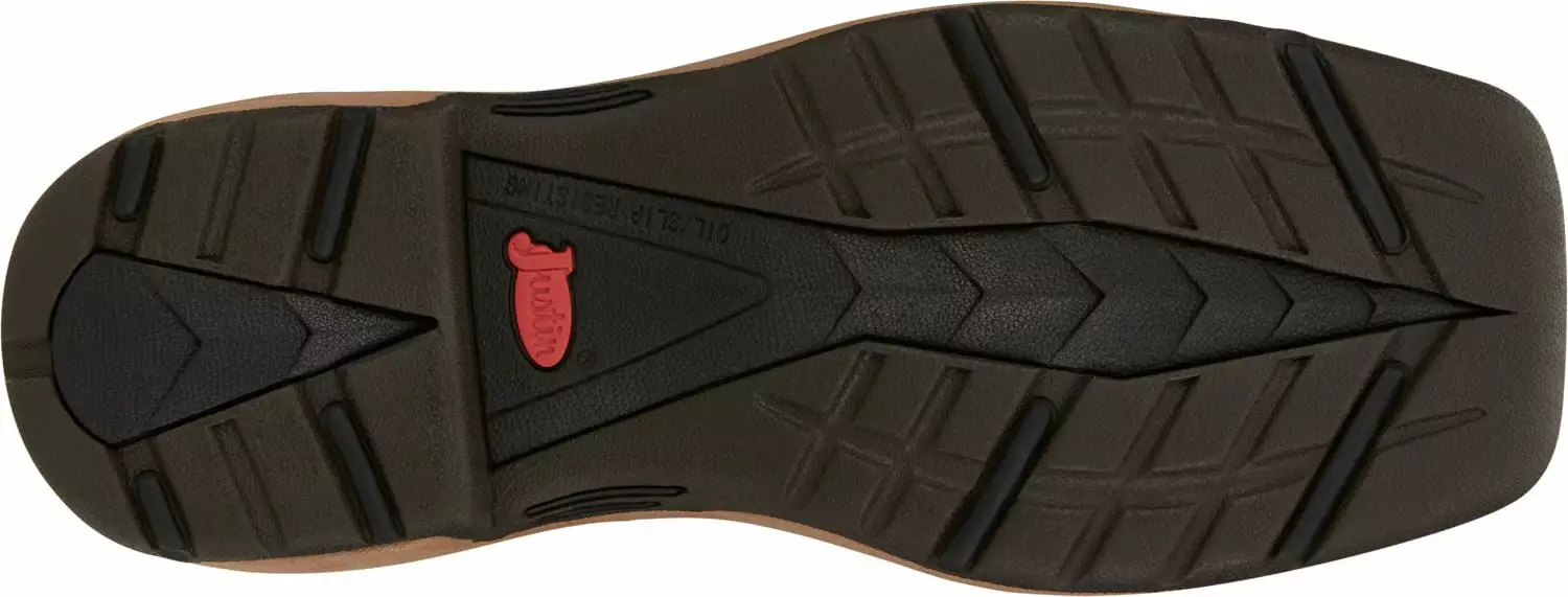 Justin 8in WP Womens Prym1 Pink Out Camo Rush Leather Work Boots 6 Justin 8in WP Womens Prym1 Pink Out Camo Rush Leather Work Boots - Image 4