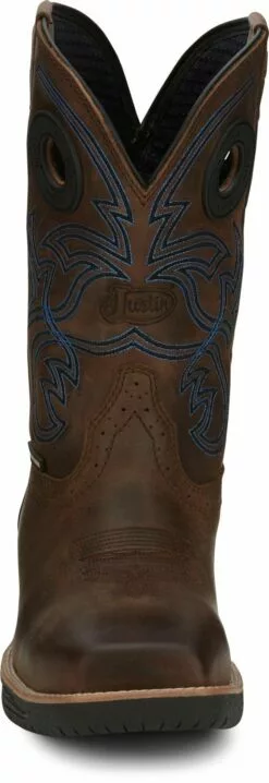 Justin 11in WP CT Mens Toffee Brown NiTREAD Leather Work Boots 13 Justin 11in WP CT Mens Toffee Brown NiTREAD Leather Work Boots -Boots Sales Shop JST 008 CR3204