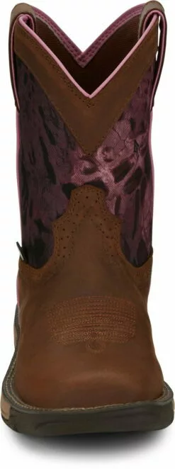 Justin 8in WP Womens Prym1 Pink Out Camo Rush Leather Work Boots 13 Justin 8in WP Womens Prym1 Pink Out Camo Rush Leather Work Boots -Boots Sales Shop JST 008 SE4358