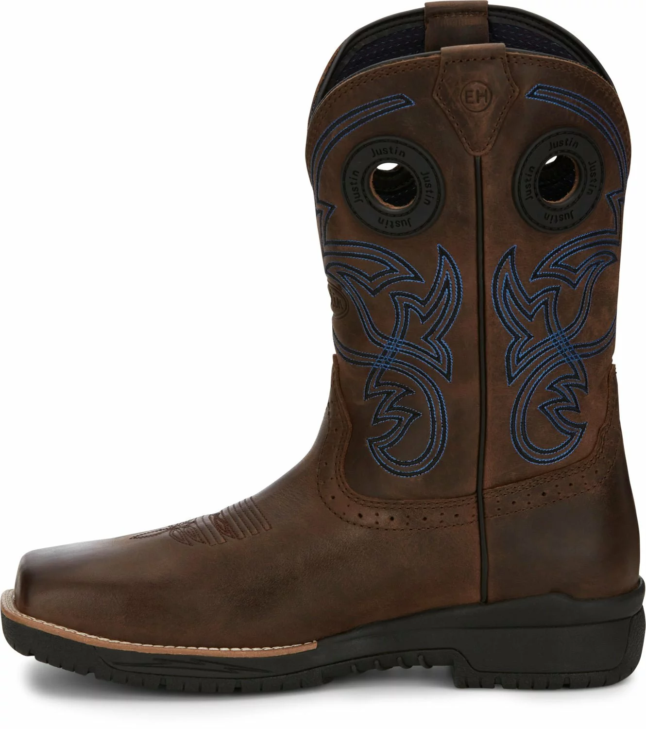 Justin 11in WP CT Mens Toffee Brown NiTREAD Leather Work Boots 8 Justin 11in WP CT Mens Toffee Brown NiTREAD Leather Work Boots - Image 6