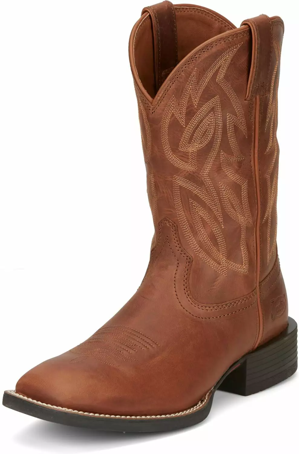 Justin 11in Pull-On Mens Hazel Brown Canter Leather Work Boots 10 Justin 11in Pull-On Mens Hazel Brown Canter Leather Work Boots - Image 8