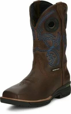 Justin 11in WP CT Mens Toffee Brown NiTREAD Leather Work Boots 15 Justin 11in WP CT Mens Toffee Brown NiTREAD Leather Work Boots -Boots Sales Shop JST 023 CR3204