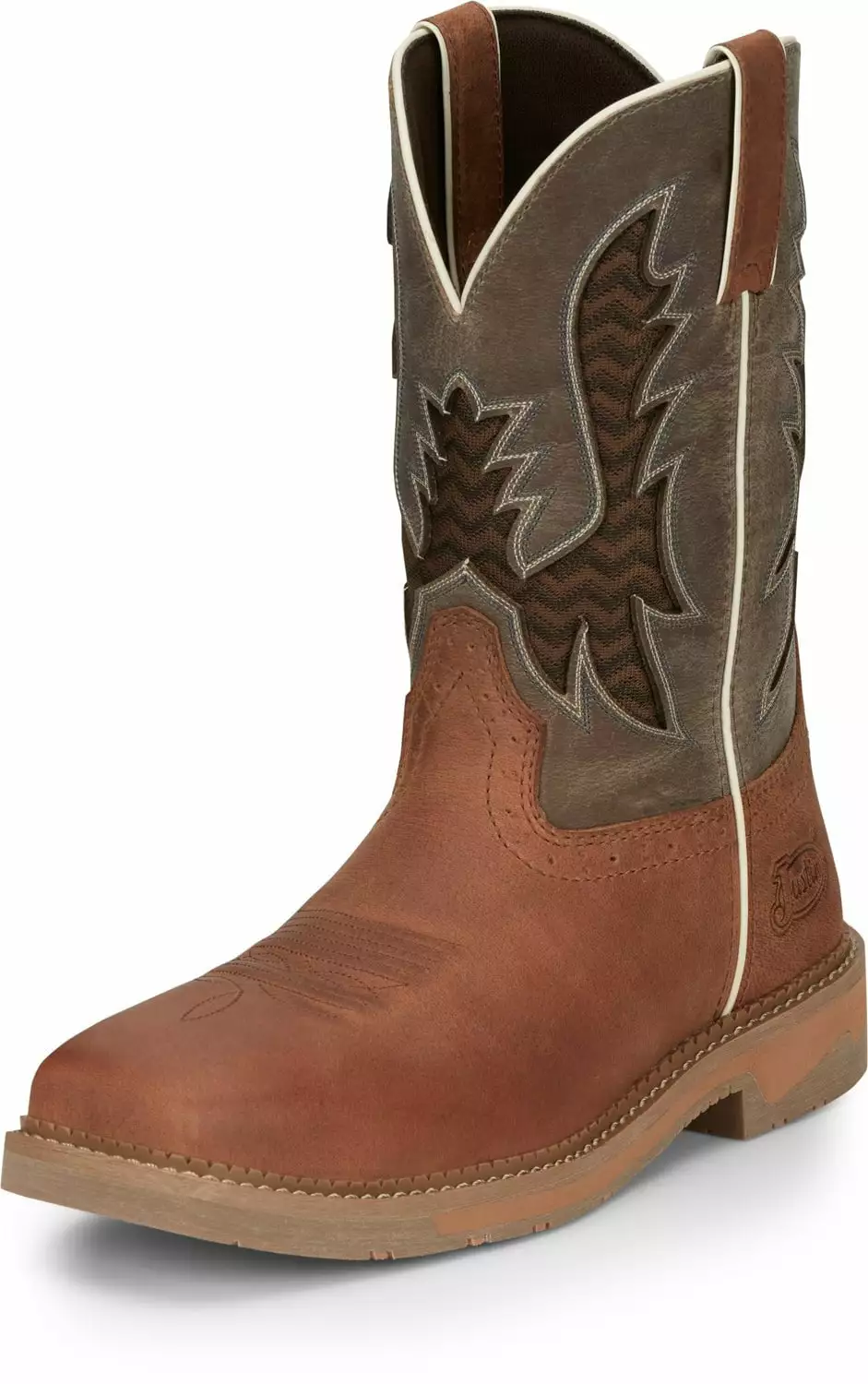 Justin 11in Mens Independence Bolt Leather Work Boots 9 Justin 11in Mens Independence Bolt Leather Work Boots - Image 7