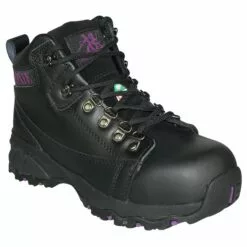 Moxie Trades Womens Black Leather Vegas Hiker AT PR Work Boots