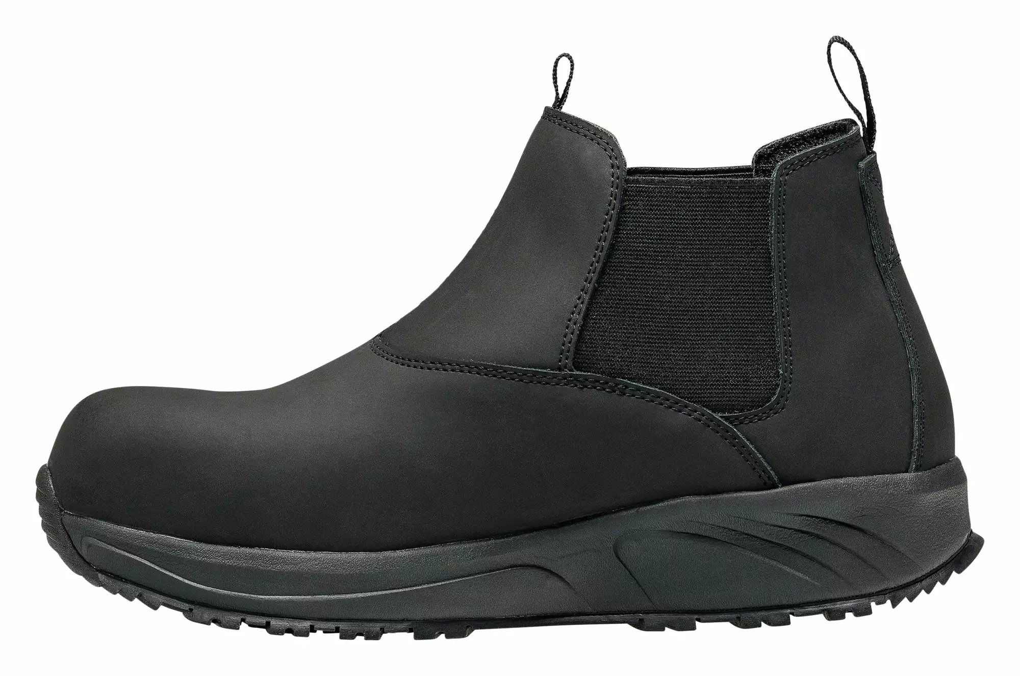 Nautilus Mens Black Leather Comp Toe 2523 Guard Pull-On Work Boots 4 Nautilus Mens Black Leather Comp Toe 2523 Guard Pull-On Work Boots - Image 2