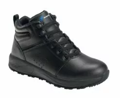 Nautilus Mens Black Leather Soft Toe 5021 Mid Work Boots