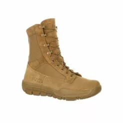 Rocky Boots Rocky Mens Coyote Brown Leather Lightweight Commercial Military Boots -Boots Sales Shop RKC042